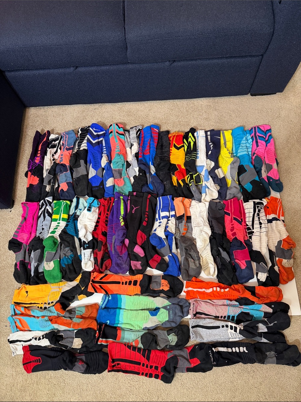 Vintage lot of Nike Elite and Hyperelite socks (45 pairs)